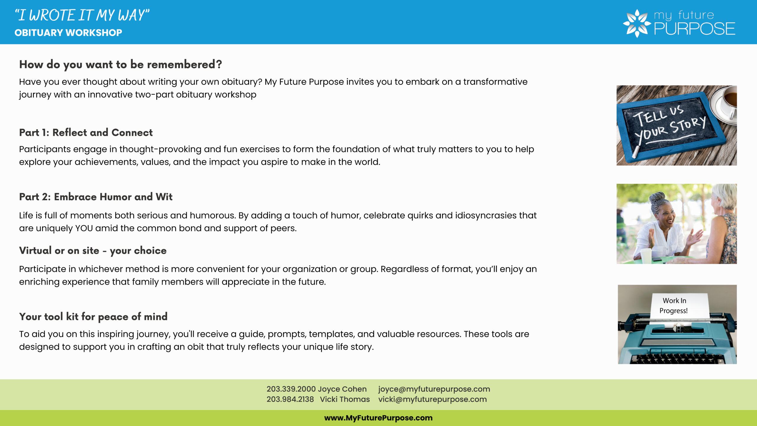 Write Your Obituary… With a Touch of Humor